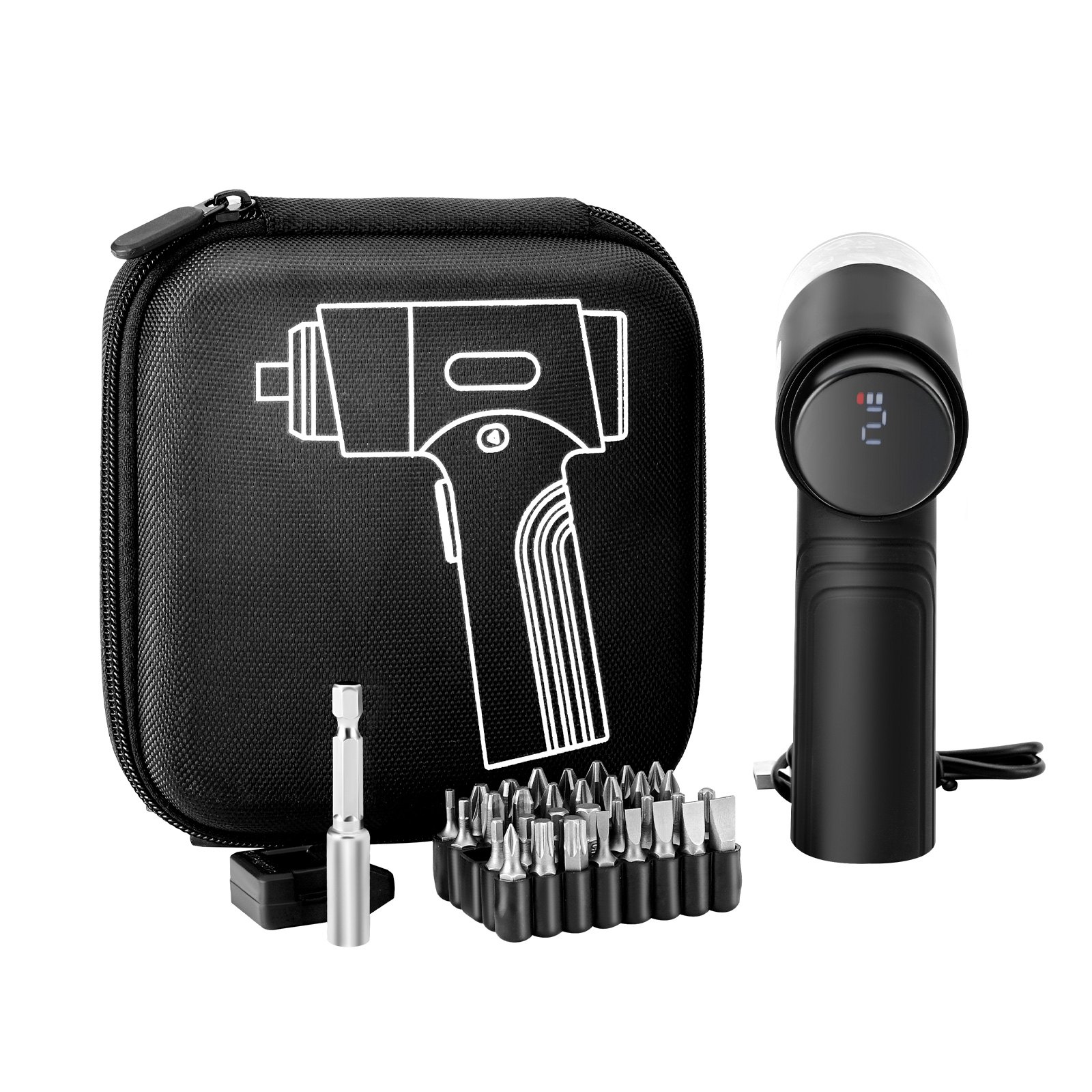 MGS1YN8Belectricscrewdriverm10012  VEVOR Instrumenti un Citi Darbarīki | Pieejami Uzticami Mājas uzlabošanai VEVOR Cordless Electric Screwdriver Set