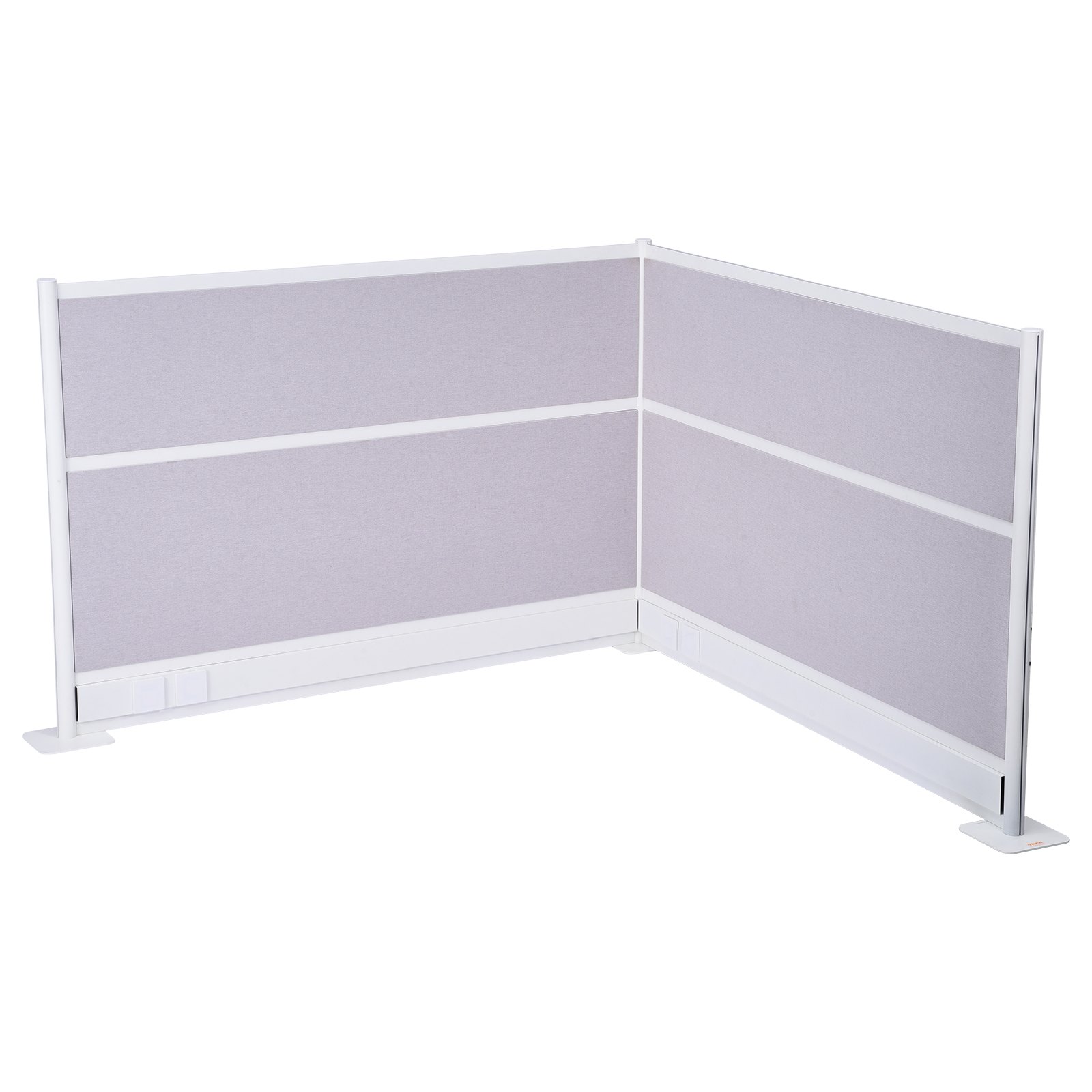 MGSFVHLPworkstationpartitiondividerm10012  VEVOR Instrumenti un Citi Darbarīki | Pieejami Uzticami Mājas uzlabošanai VEVOR 2 Pack Freestanding Office Privacy Panels 183x122m  PET Room Dividers with Outlet Covers for Work