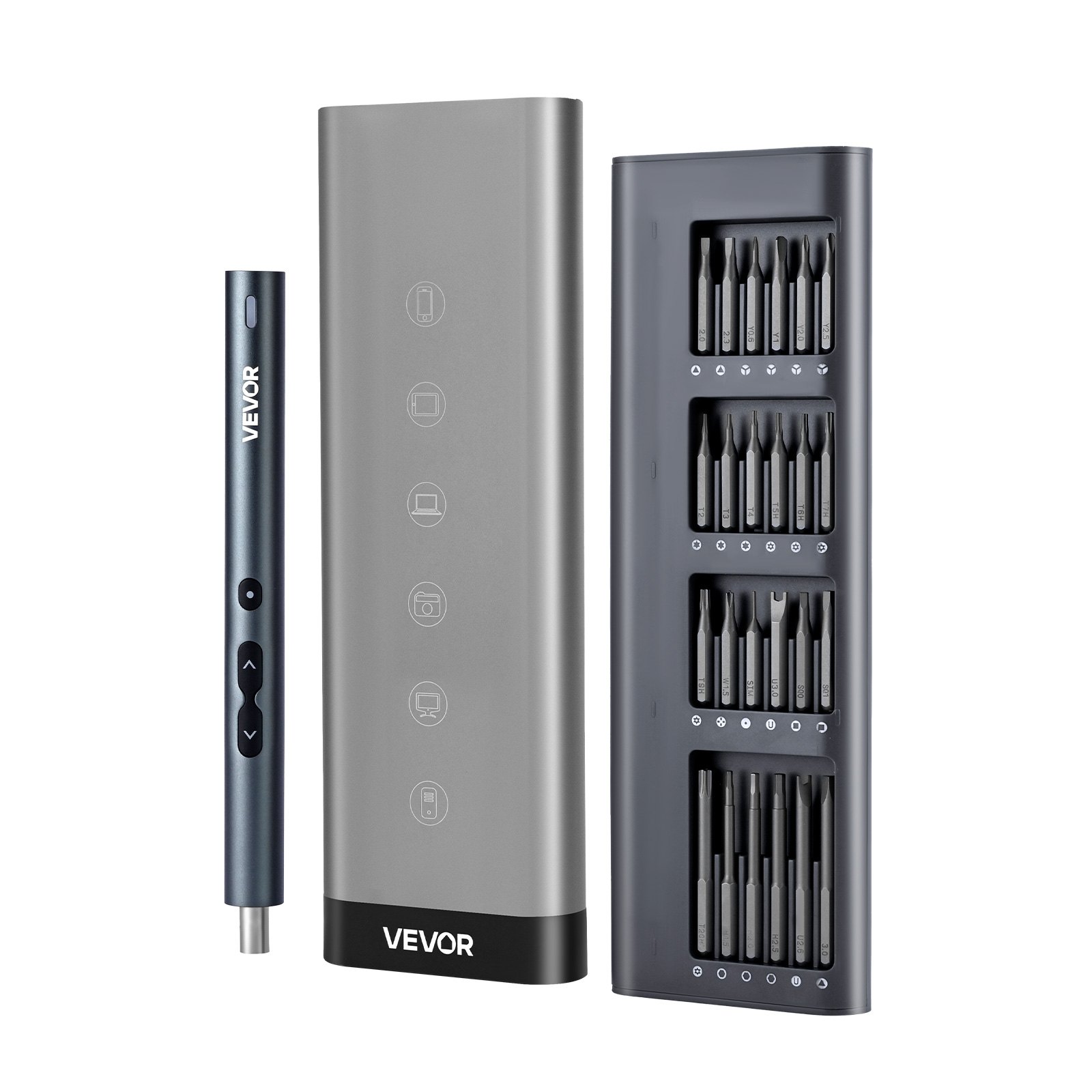 MGSX146Xelectricscrewdriverm10012  VEVOR Instrumenti un Citi Darbarīki | Pieejami Uzticami Mājas uzlabošanai VEVOR Electric Precision Screwdriver Set   48 Bits