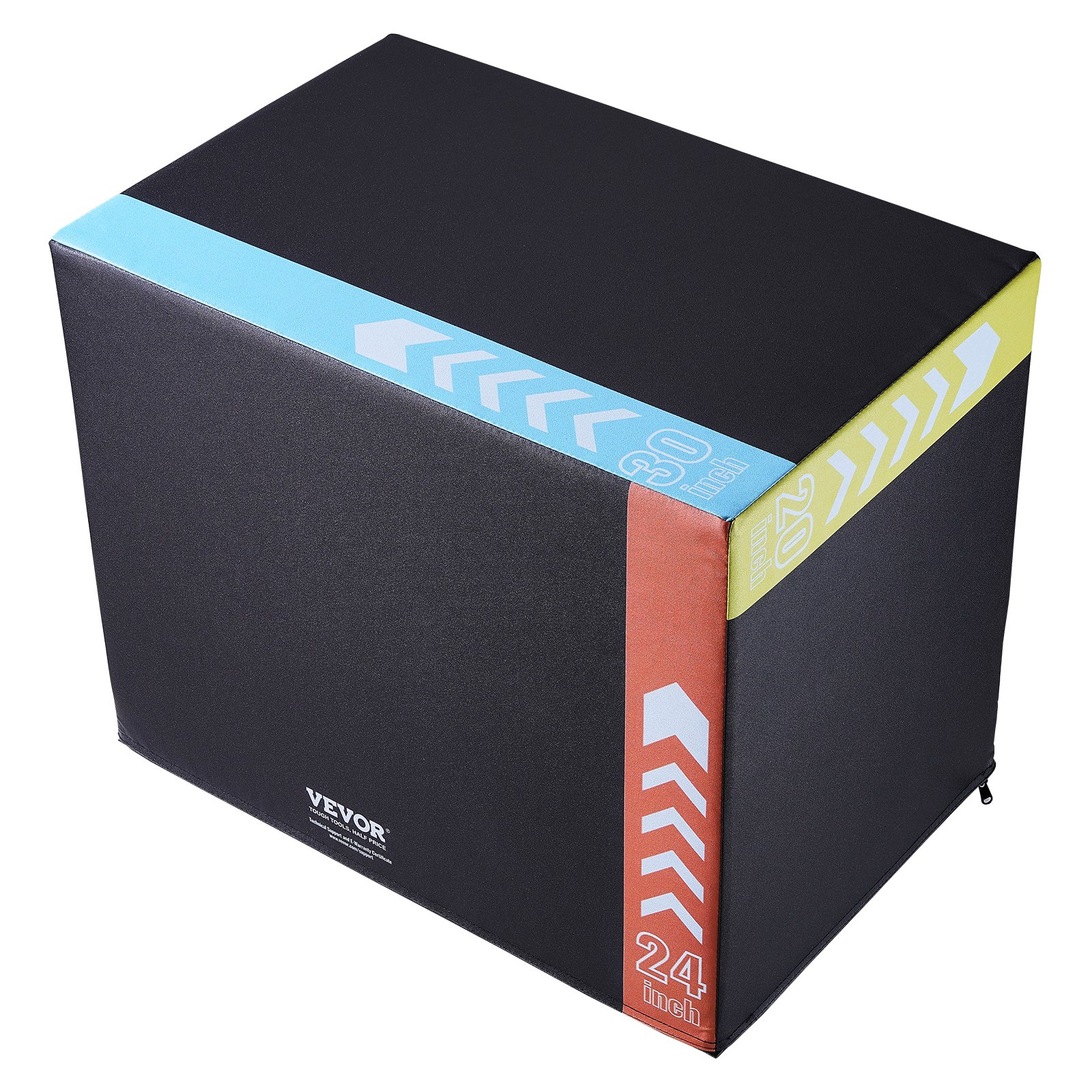 MGSX1CS6plyoboxm10012 VEVOR Instrumenti un Citi Darbarīki | Pieejami Uzticami Mājas uzlabošanai VEVOR 3 in 1 Foam Plyometric Jump Box 760x600x500 mm