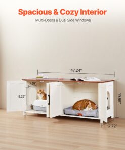 Brown & White Cabinet Furniture