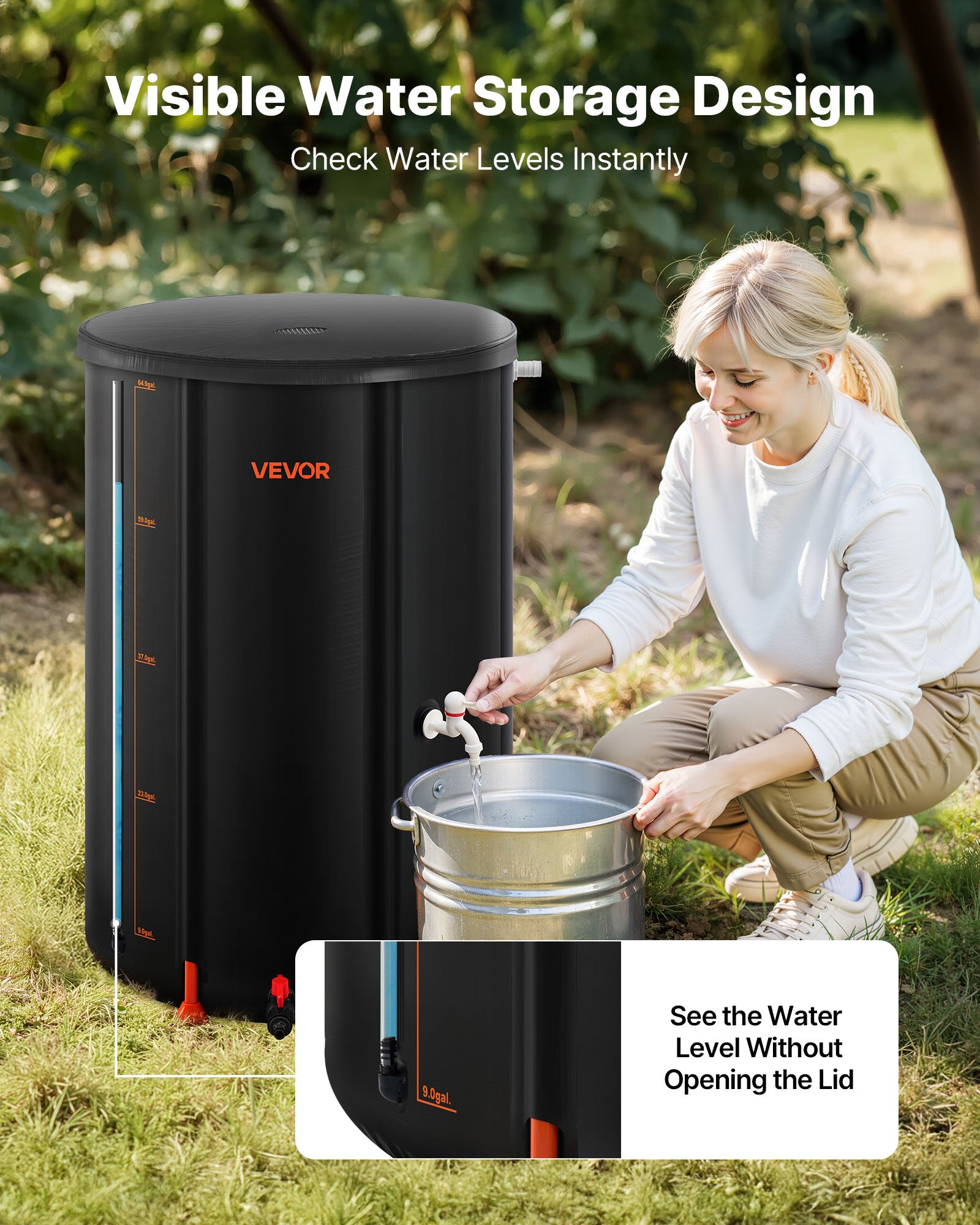 MGTXIX7Ccollapsiblerainbarrelf5 VEVORshoplv