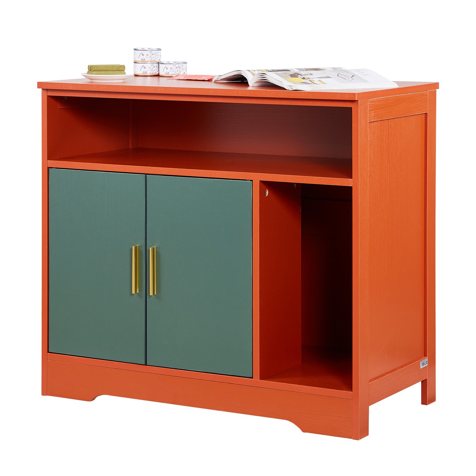 MGTXJOQPcatlitterboxenclosurem10012 VEVORshoplv VEVOR Modern Wooden Cat Litter Box Enclosure Cabinet