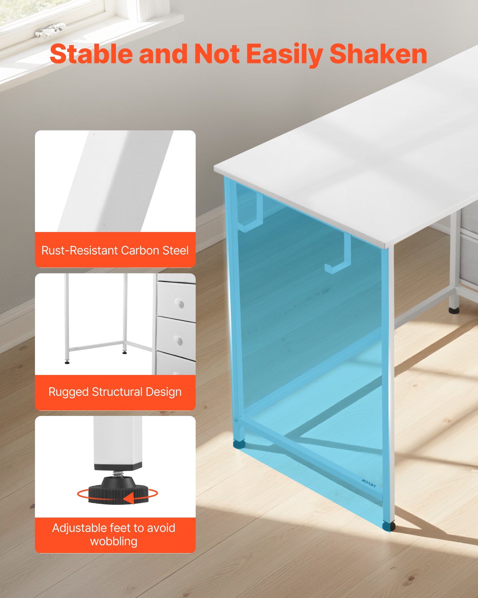 MGV01MT5fixedrectangulardeskf5 VEVORshoplv