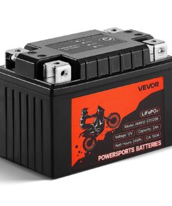 VEVOR 12V 2Ah LiFePO4 Lithium Motorcycle Battery