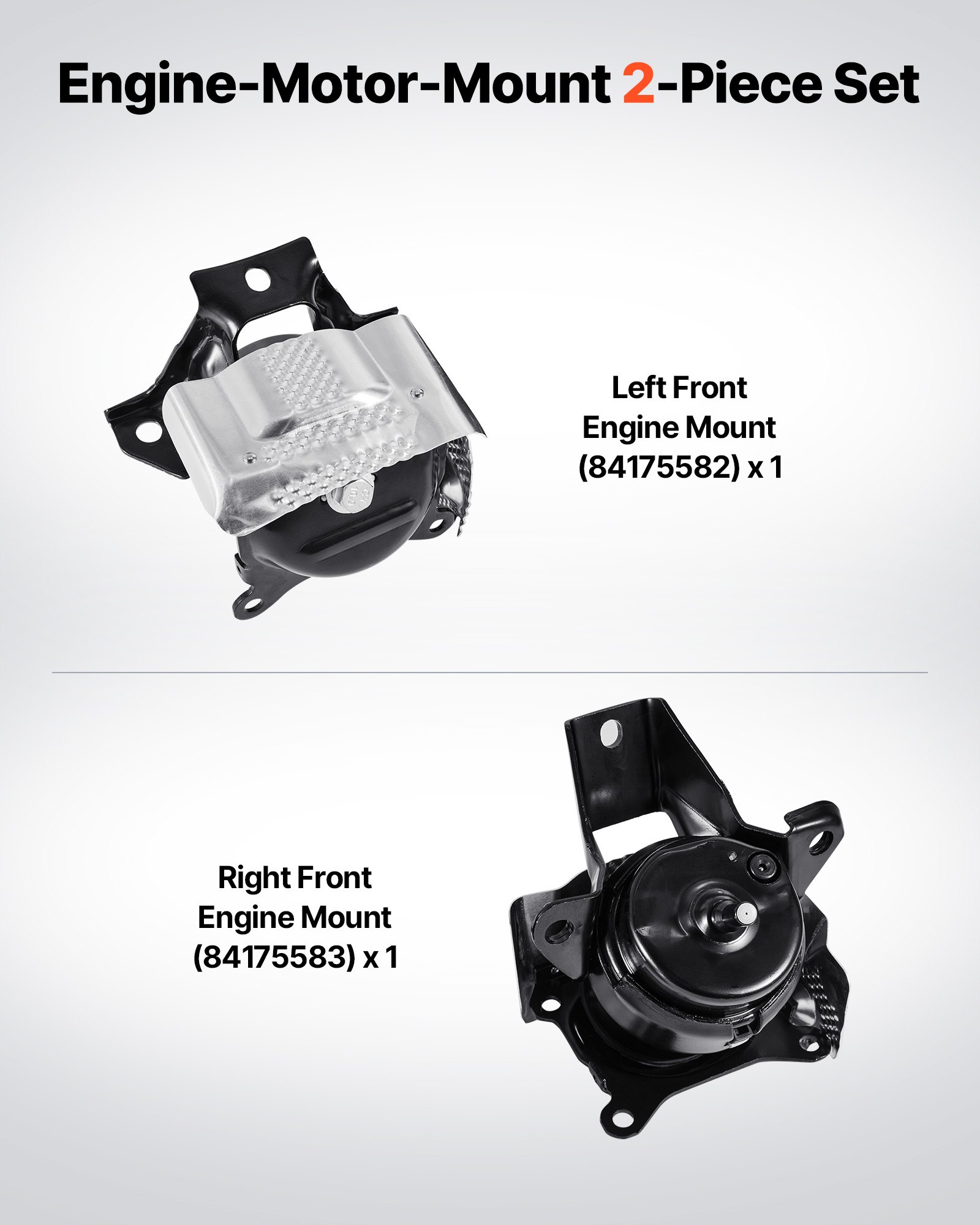 MH4SIIQGenginemotormountf1 VEVORshoplv 2pcs OE8417558284175583