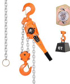 VEVOR 6T Manual Lever Chain Hoist with 3m G80 Alloy Chain