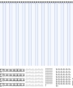 VEVOR Clear PVC Strip Curtain 2.4x2.1 m