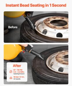 87–116 PSI Bead Blaster Inflator for ATV