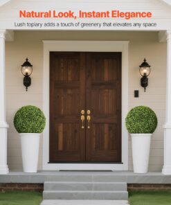 Realistic Faux Boxwood Plant for Indoor & Outdoor Decor