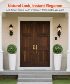 Set of 2 – Weatherproof Faux Plants for Indoor & Outdoor Decor