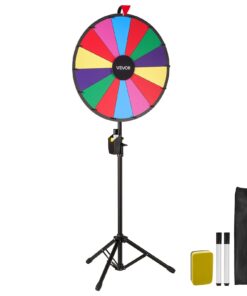 VEVOR 610 mm Spinning Prize Wheel with 14 Slots