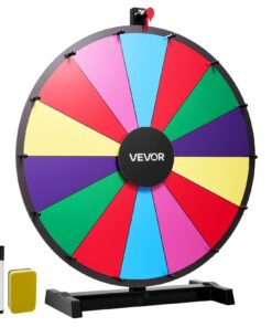 VEVOR 610 mm Spinning Prize Wheel with 14 Slots