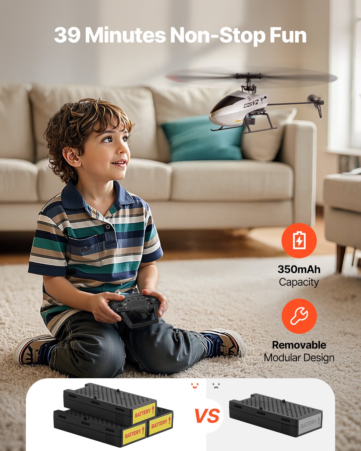 MH84GS6Grchelicopterf3 VEVORshoplv 39 Min Flight Time