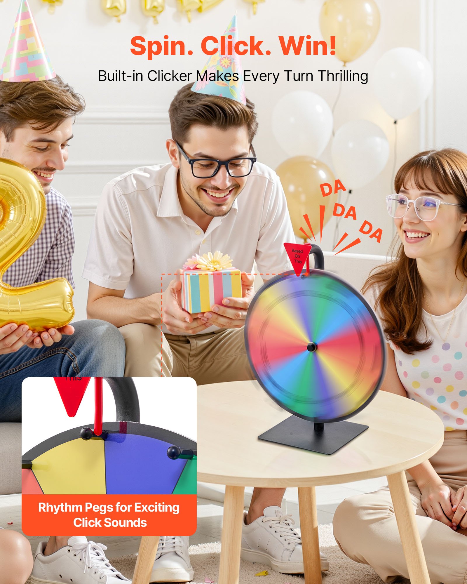 MH8OW6JTprizewheelf1 VEVORshoplv Tabletop Spinning Roulette with Stand