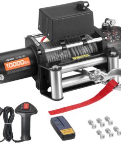 VEVOR 4500 kg Electric Winch 12V with 8.3 mm x 19.8 m Steel Rope