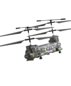 VEVOR 2.4GHz RC Military Helicopter Toy for Kids 8+