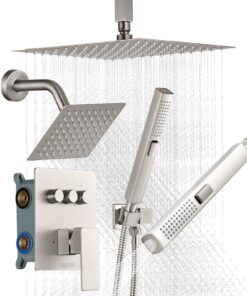 VEVOR 254mm Ceiling Rain Shower System with 152mm Wall Head