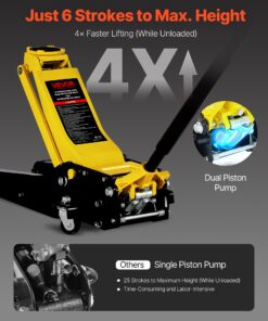 Steel Racing Jack with Dual Pistons