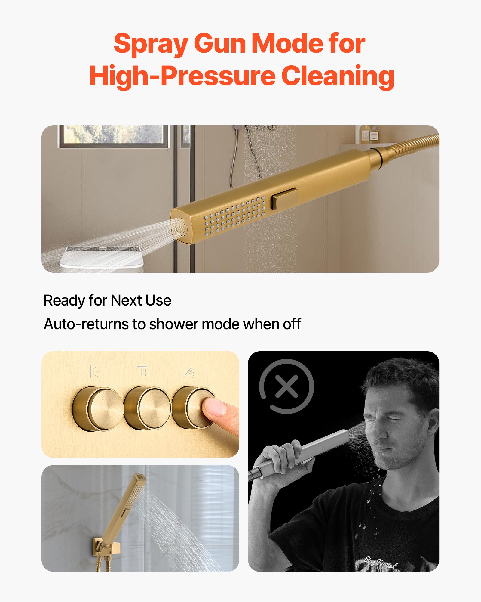 MHA4HCNHshowersystemf3 VEVORshoplv Brushed Gold