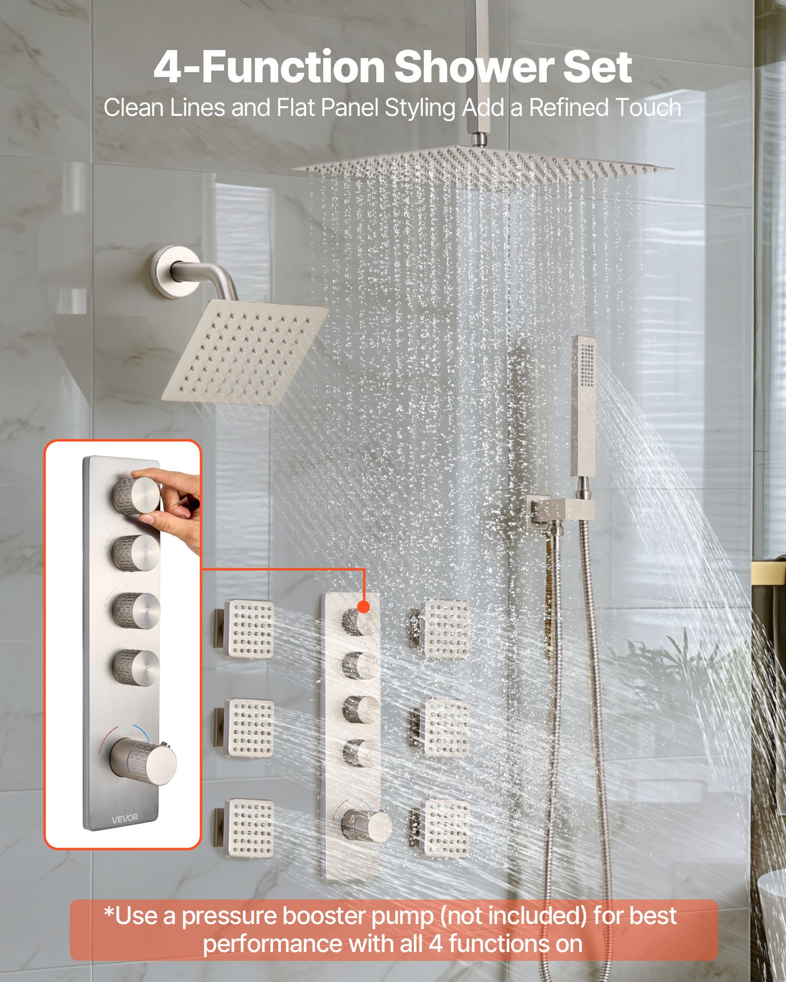MHAG3YUGshowersystemf1 VEVORshoplv 152 mm Side Head
