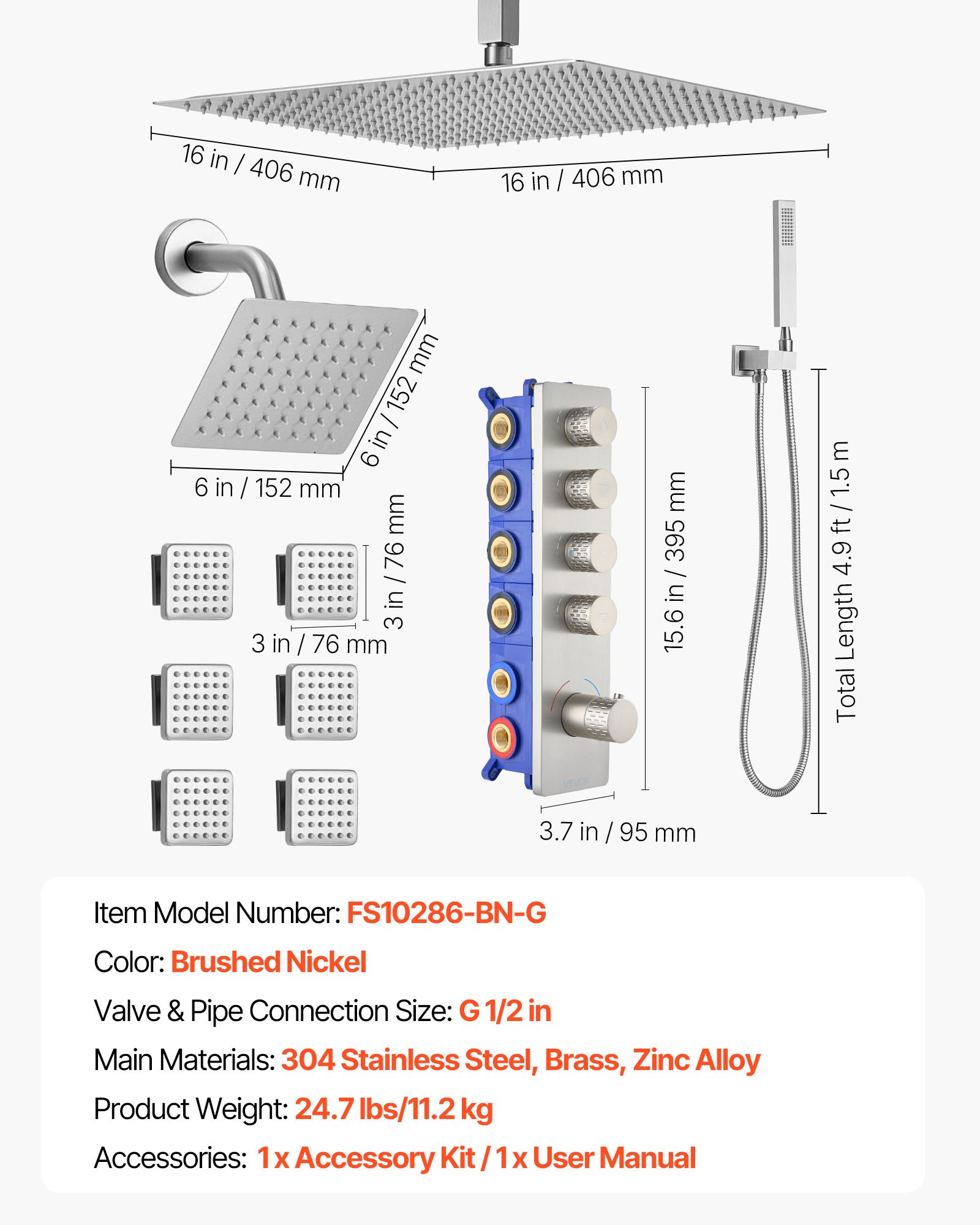 MHAG3YUGshowersystemf6 VEVORshoplv