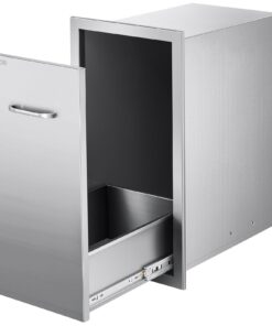 VEVOR Outdoor Stainless Steel Kitchen Trash Drawer 34.4x49.8x65.5 cm