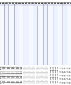 VEVOR Clear PVC Strip Curtain 2.1x1.2 m