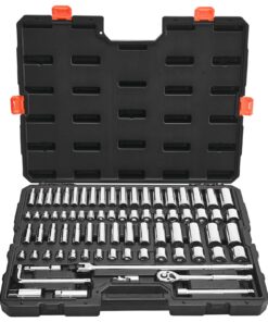 VEVOR 76-Piece 9.5mm Drive Socket & Ratchet Set