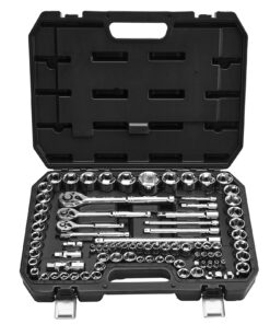 VEVOR 86-Piece Socket Set with 6.4/9.5/12.7 mm Drives