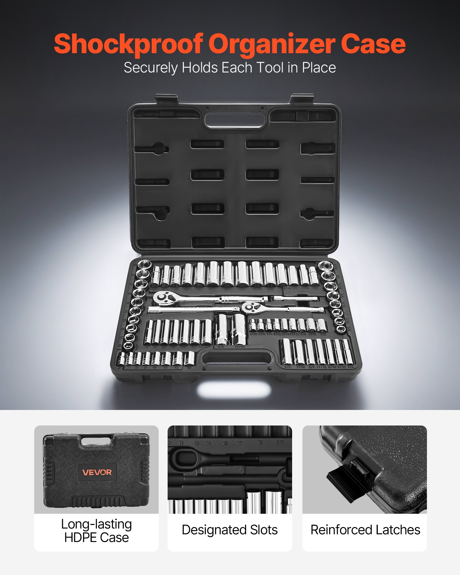 MHBVN5GBsocketsetf4 VEVORshoplv Deep Standard Sockets