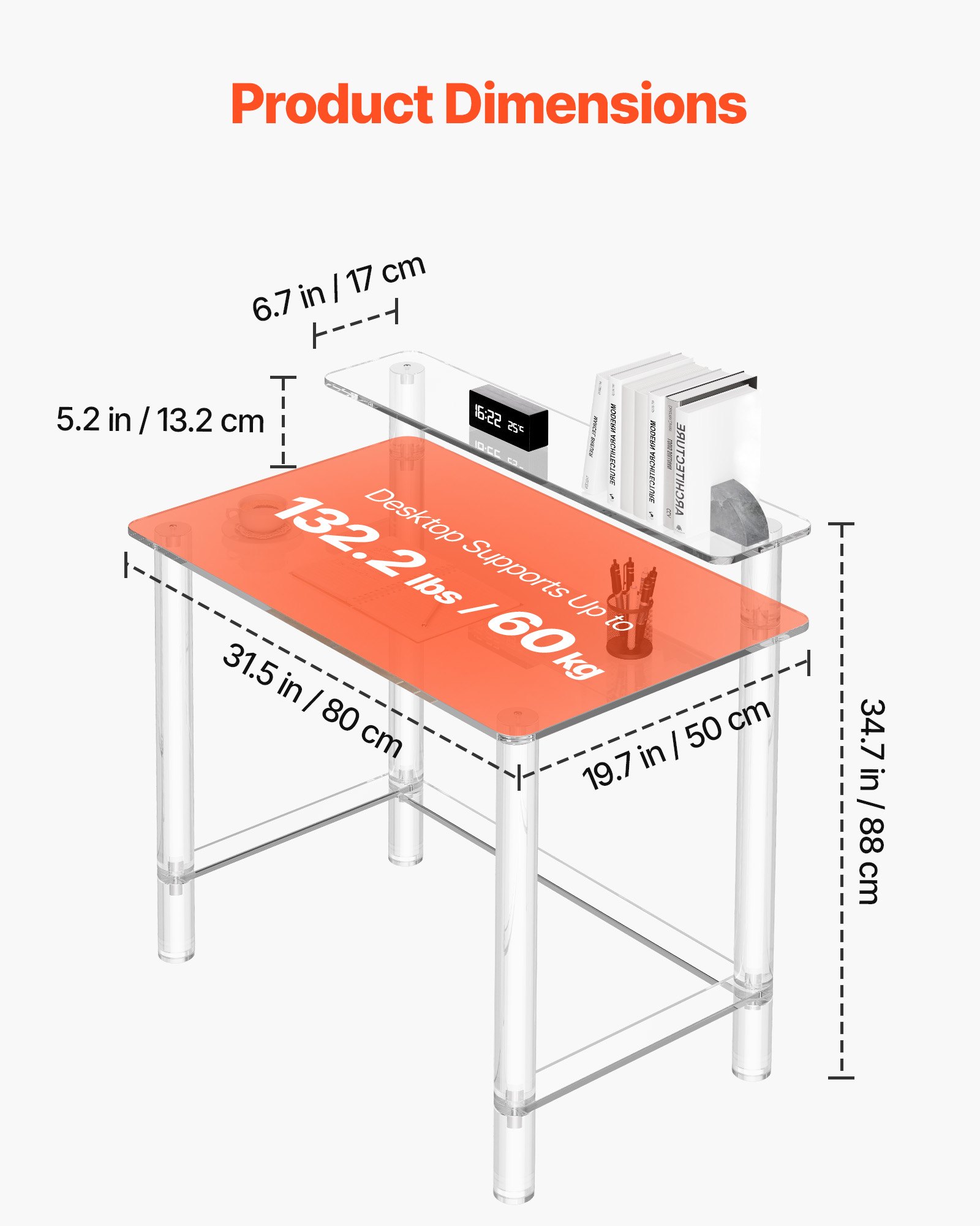 MHBVNGT6acrylictablef2 VEVORshoplv Bedroom