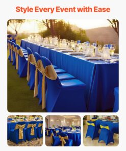 Polyester Spandex Slipcovers for Flat-Front Chairs up to 45x46x77 cm