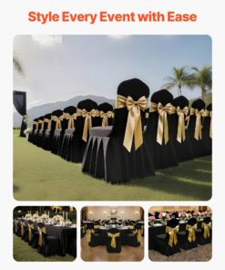 Polyester Spandex Slipcovers for Flat-Front Chairs up to 51x45x95 cm