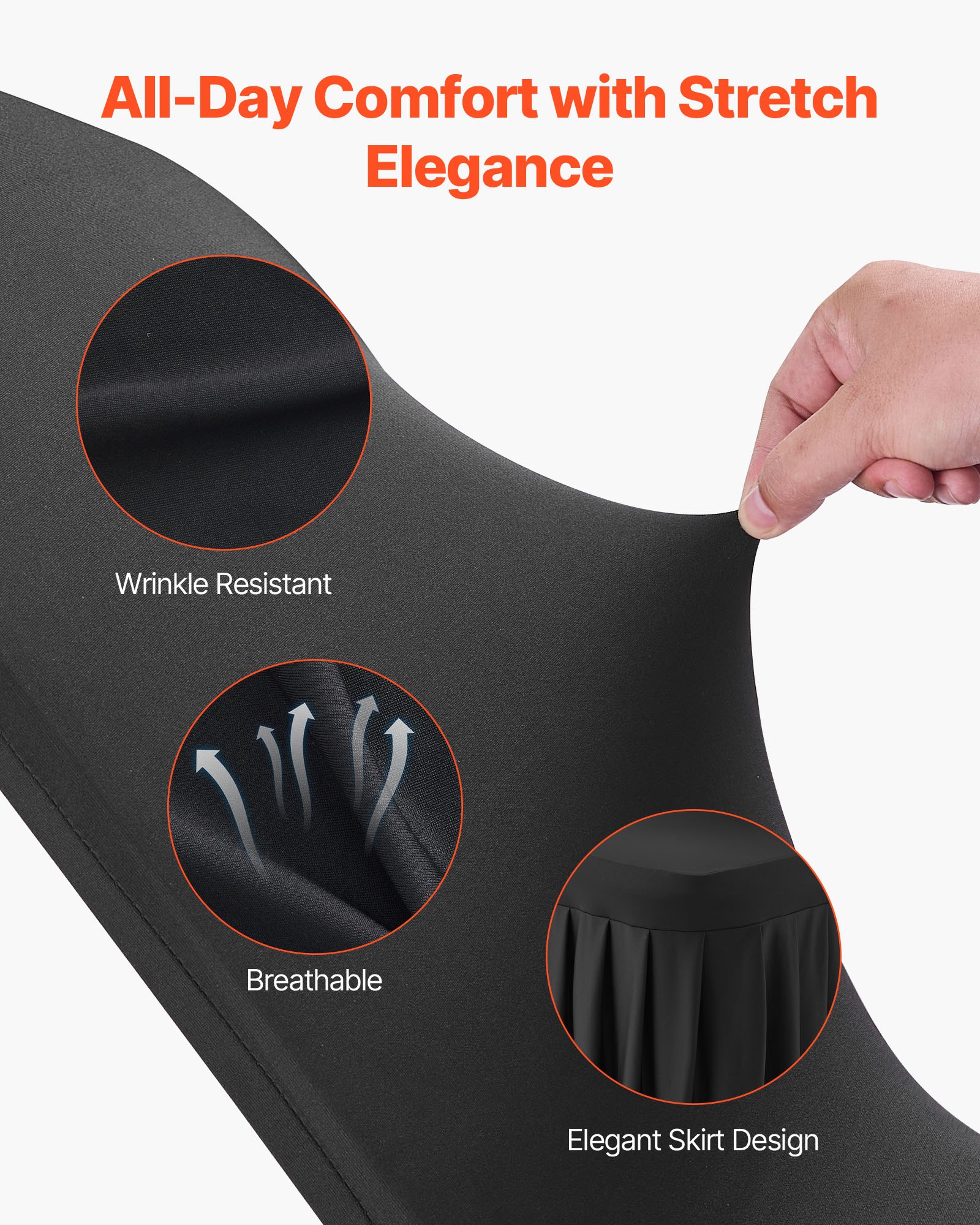 MHDZR04Nchaircoverf2 VEVORshoplv Wedding Banquet Use