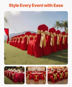 Polyester Spandex Slipcovers for Banquet