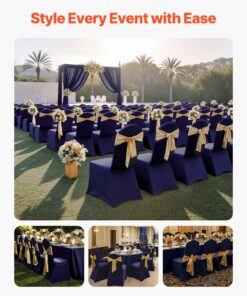 Polyester Spandex Slipcovers for Flat-Front Chairs up to 51x45x95 cm