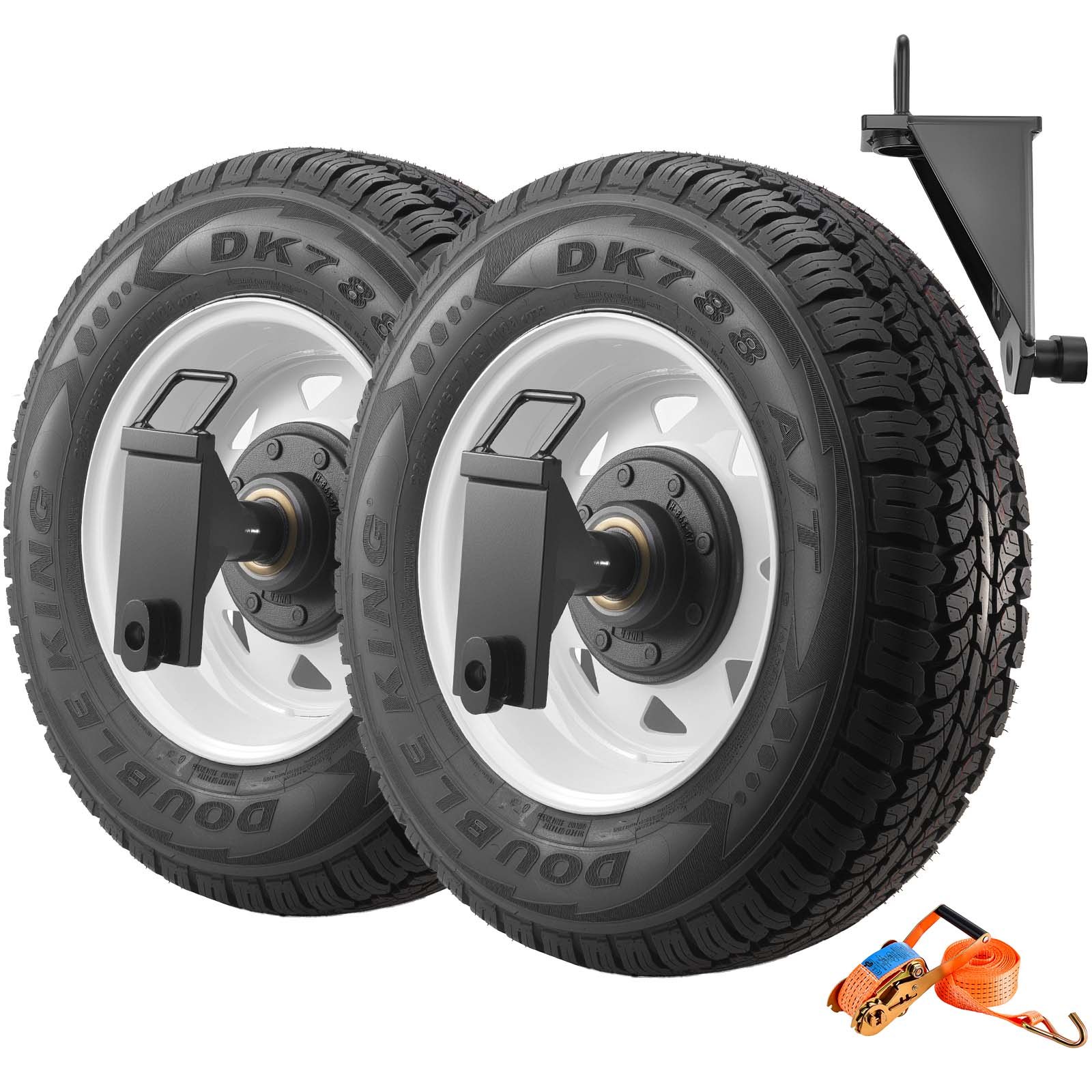 MHFF6C2Ishippingcontainerwheelsm10012 VEVORshoplv VEVOR Heavy Duty Shipping Container Wheels Kit with Ratchet Tie Down