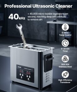 Stainless Steel 40kHz Digital Cleaning Machine with Basket for Jewelry