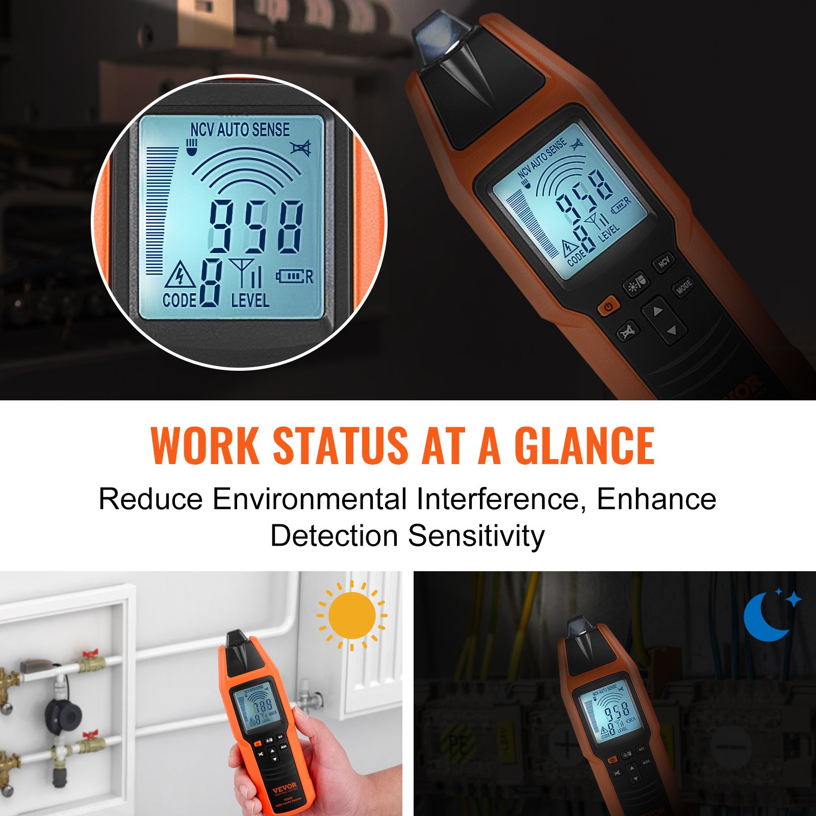 MHFF86D3cablelocatorf3 VEVORshoplv 2000 m Max Length