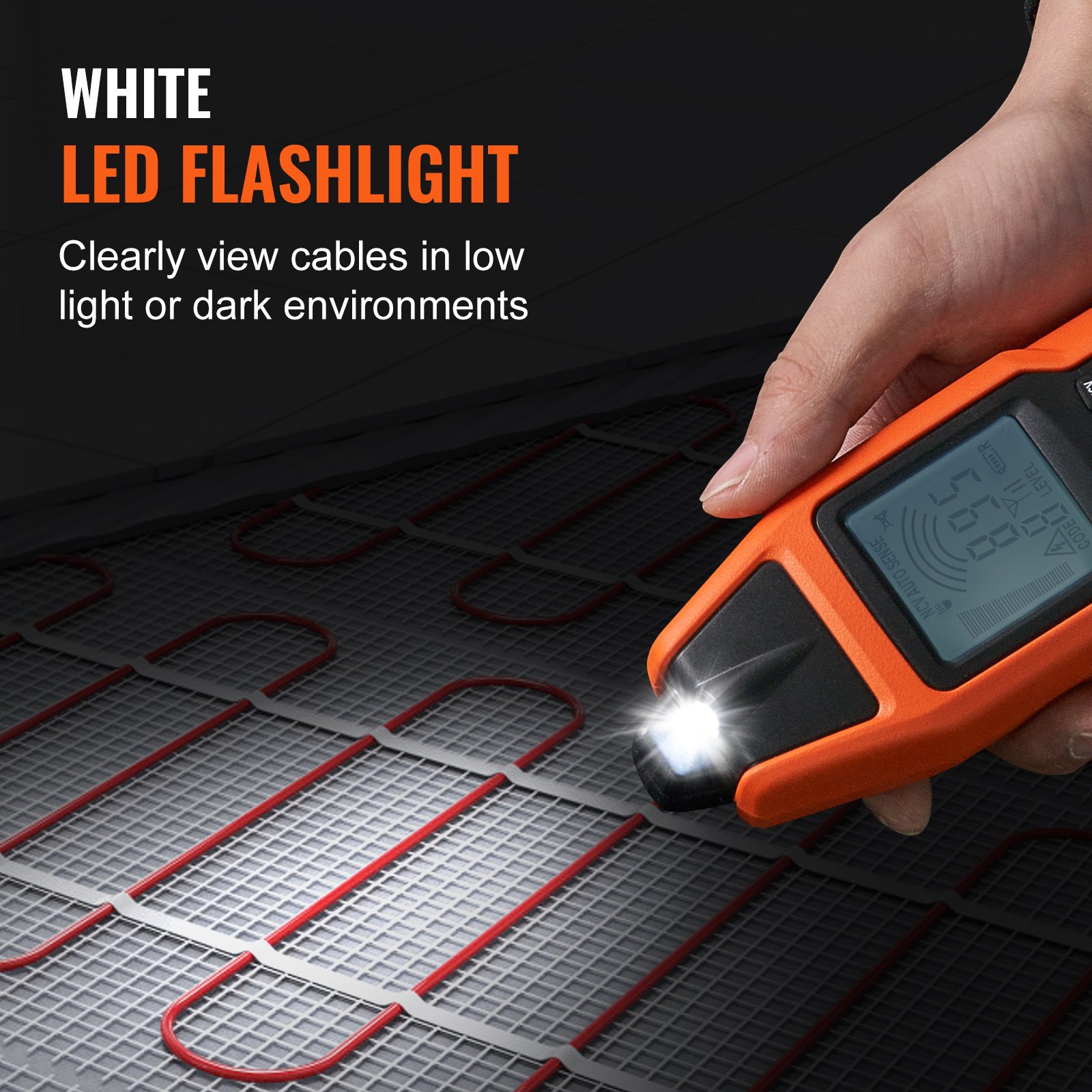 MHFF86D3cablelocatorf5 VEVORshoplv СВЕТОДИОДНЫЙ