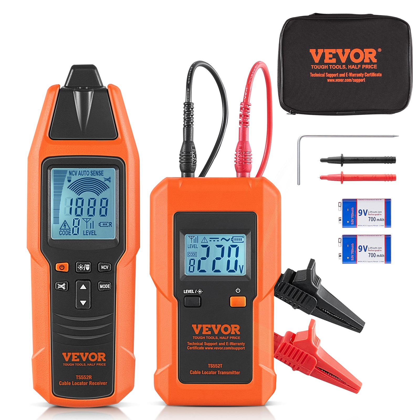 MHFF86D3cablelocatorm10012 VEVORshoplv VEVOR Underground Cable Locator