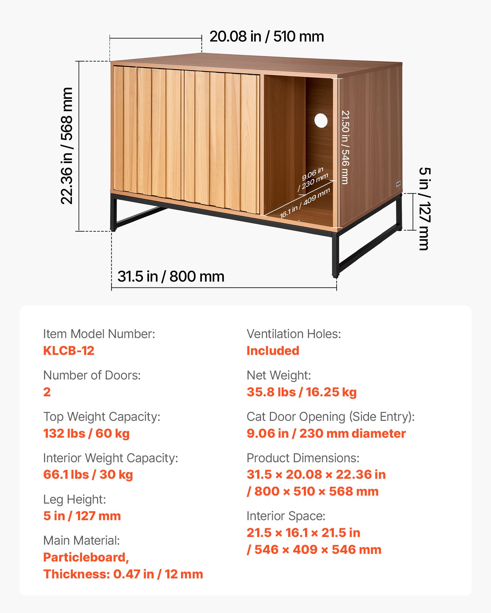 MHFF8AIPcatlitterboxenclosuref6 VEVORshoplv