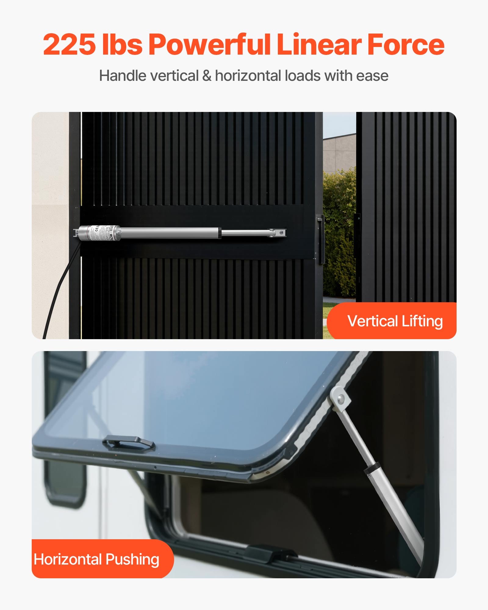 MHFF9F25linearactuatorf1 VEVORshoplv 15mms