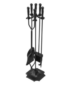 VEVOR 5-Piece Wrought Iron Fireplace Tool Set – Poker