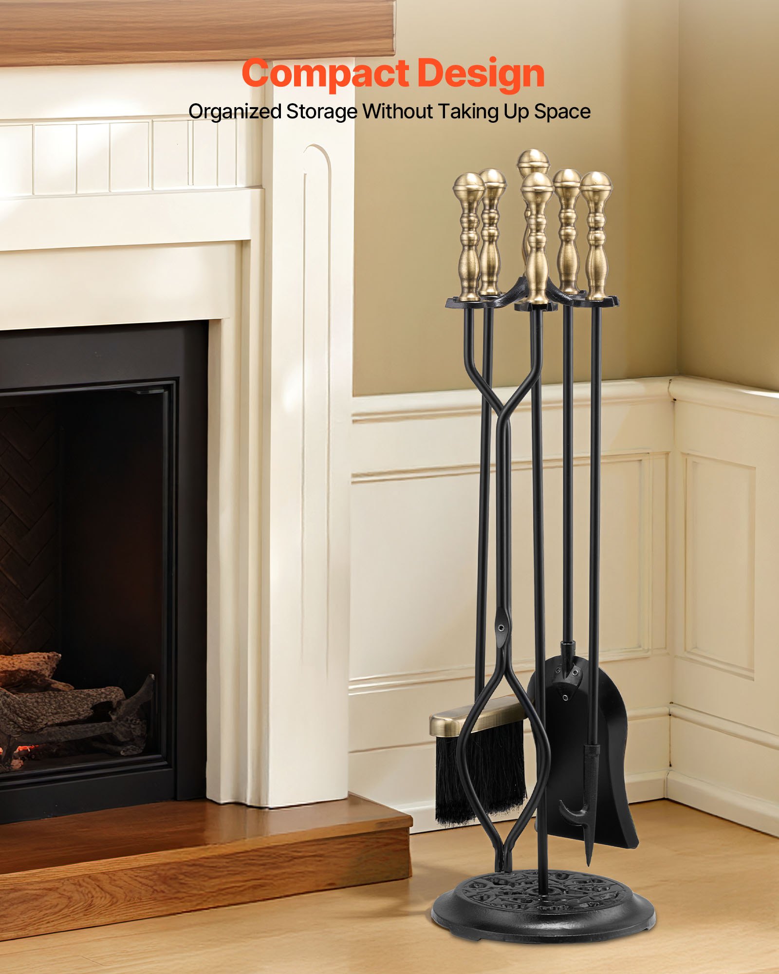 MHGUM2D9fireplacetoolsetf4 VEVORshoplv Black Brass