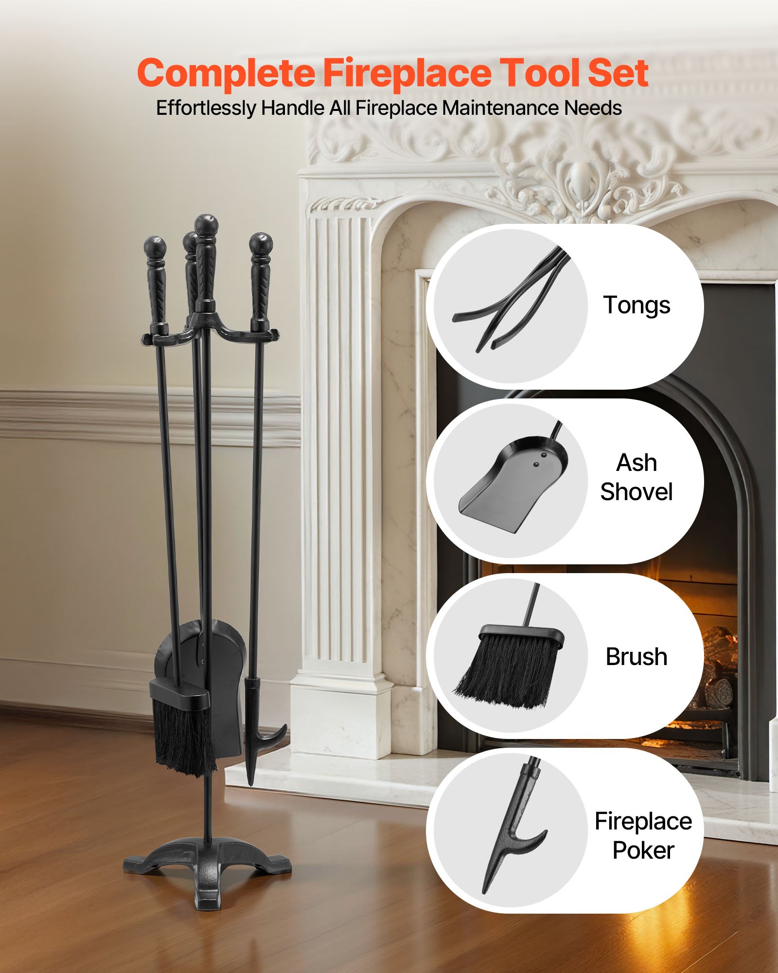 MHGUMDE3fireplacetoolsetf1 VEVORshoplv Lāpsta