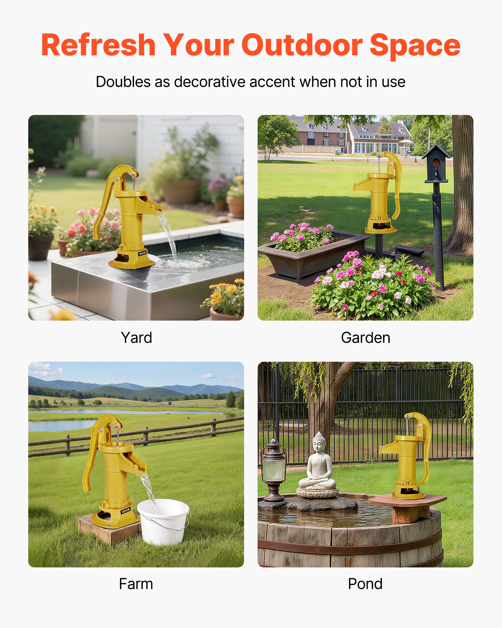 MHGUMZTHhandpitcherpumpf5 VEVORshoplv Пруд