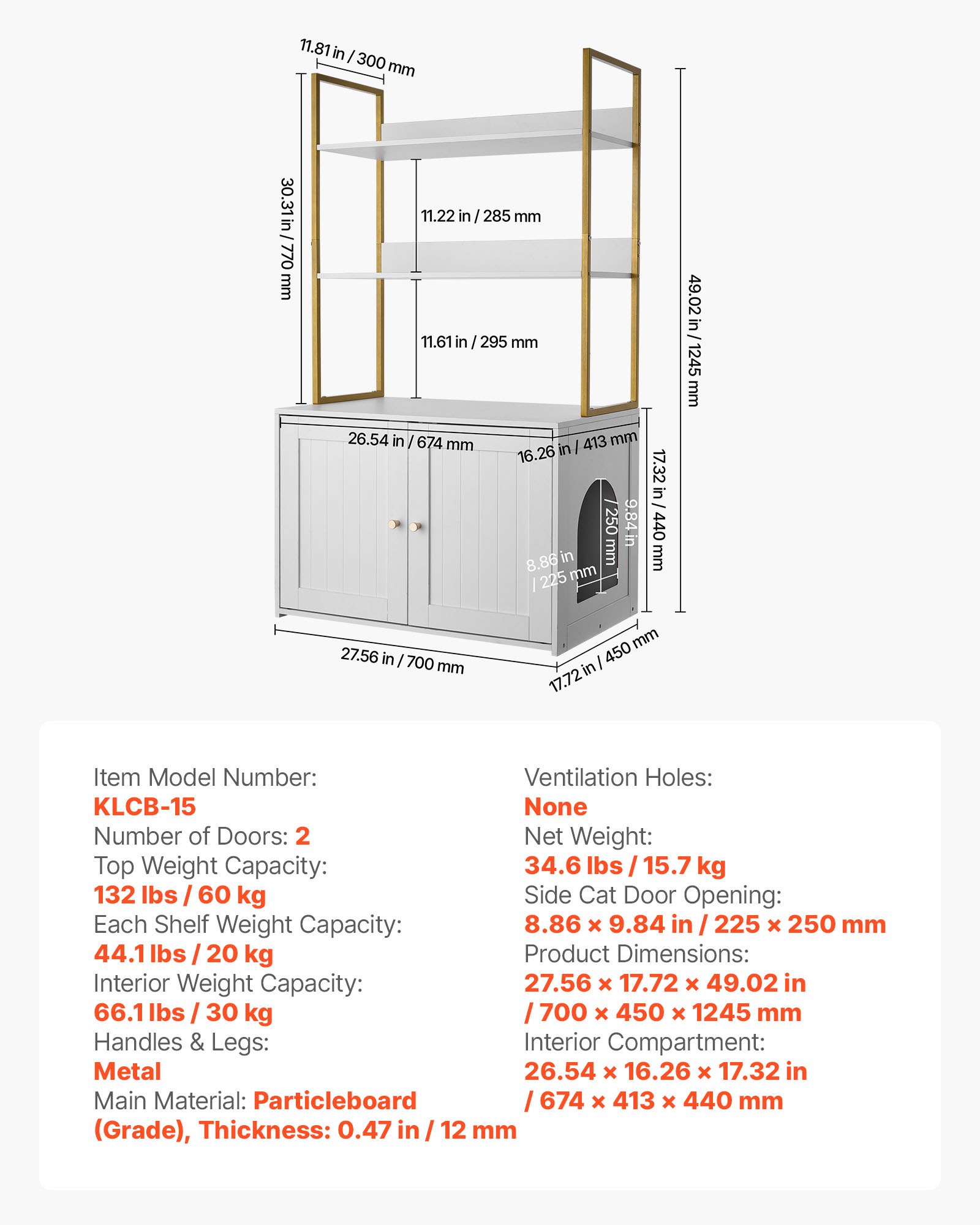 MHGUO6GTcatlitterboxenclosuref6 VEVORshoplv