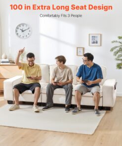 Wide Armrests & Metal Frame